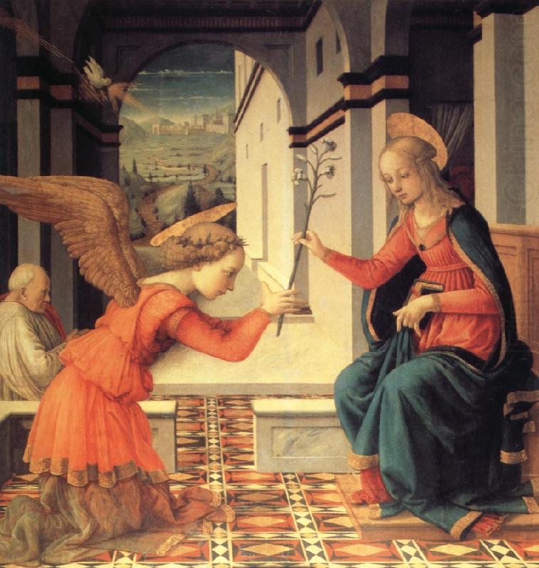Fra Filippo Lippi The Annunciation with Donor china oil painting image